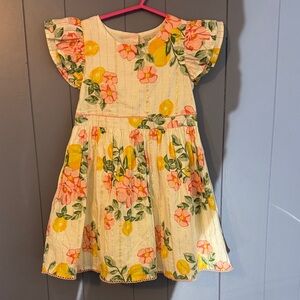 Rachel Zoe Lemon and Floral Kids Dress